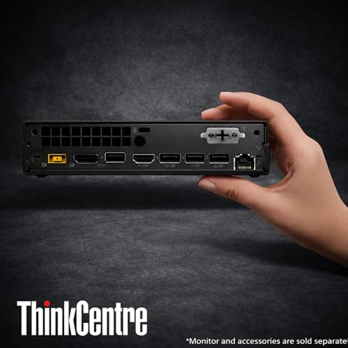 Image of Lenovo ThinkCentre Business Mini PC Desktop Computer - 16GB RAM - 1TB Storage(512GB SSD+512GB External HDD) - Intel 6-Cores Upto 4.40GHz | Wired Keyboard & Mouse, 2 Display Ports, Office Space Saver