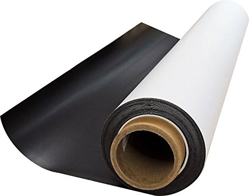 Magnet-Folie in 61 x 100 cm I magnetisch, weiß beschichtet I beschreibbar bedruckbar I für Kfz Auto LKW I Lager-Schild I Tür-Schild I mag_115 Cover