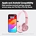 Beats Solo 4 - Wireless On-Ear Bluetooth Headphones, Up to 50-Hour Battery Life, Ultra-Lightweight Comfort, Powerful and Balanced Sound, Apple & Android Compatible - Amazon Exclusive Metallic Pink