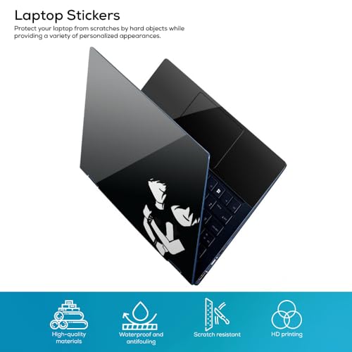 Image of Galaxsia Boy and Girl Top+Wrist Pad Vinyl Laptop Skin /Sticker /Cover Upto 15.6 Inches Laptops Laminated-Removable-HD Quality Compatible for Hp-Dell-Sony-Lenovo-Asus etc.(15x10 Inches)
