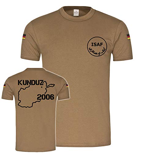 T-shirt armée allemande Kunduz 2006 vêtement militaire Afghanistan kaki XXXL