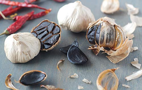 Black Garlic Extract Powder by HealthyJourney - Pesticide Free - Non-GMO - Vegan - Gluten Free - Rich in Antioxidant - 6 OZ