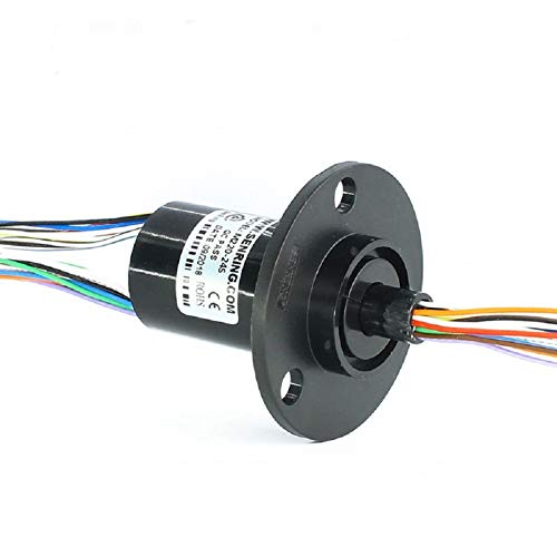 SENRING Factory Outlets Mini Capsule Electrical 22mm 24 Wires 2A 250RPM 240VDC VAC Slip Ring Signal Transmission Rotary Connector for Robotic monitor (24 Wires 2A)