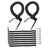 Cordon téléphonique - fabriqué à partir de matériaux en pvc, abs et cuivre pour garantir la durabilité et les performances, cordons téléphoniques enroulés