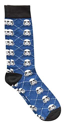 STAR WARS Darth Vader/Stormtrooper Argyle Men's Crew Socks 4 Pair Pack2