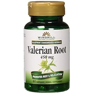 Valerian Root 450mg Extract 60 Caps by Windmill