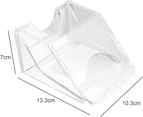 Miniatura 4 de Zapato de distribuidor de tarjetas, 1 cubierta, cuña pesada, acrílico transparente, fácil de tratar, accesorio manual de construcción sólida para