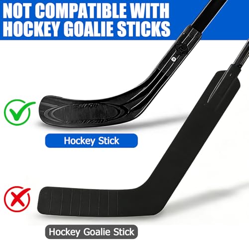 TOBWOLF Hockey Stick Bag, 600D Wear-resistant Oxford Ice Hockey Stick Bag for Flying - Fits Up to 2 Senior Sticks of Various Sizes, Adjustable Shoulder Strap for Easy Transport to Rink - Thumbnail 3