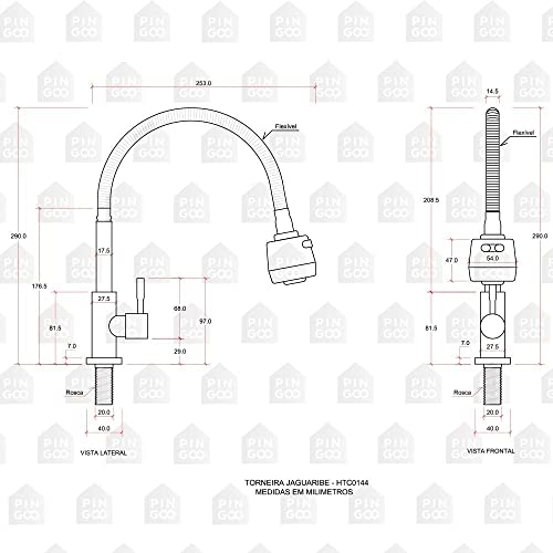 Pingoo.Casa, Kit Cuba para Cozinha com Acessórios, Pia Dupla, Gourmet, Aço Inox, Ticunas e Torneira,