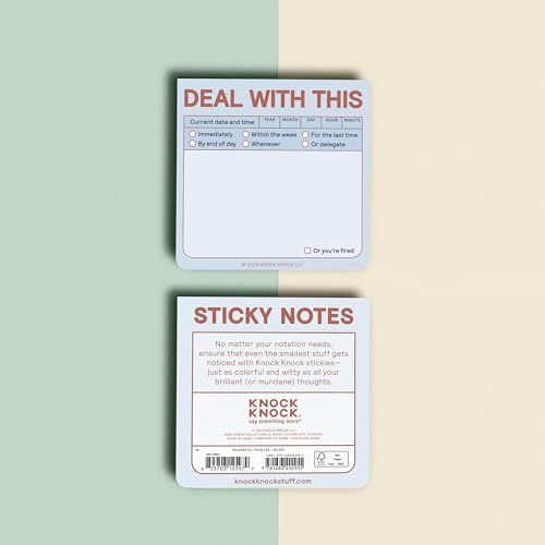 Bloc-notes adhésifs pastel Knock Deal pour organiser le bureau