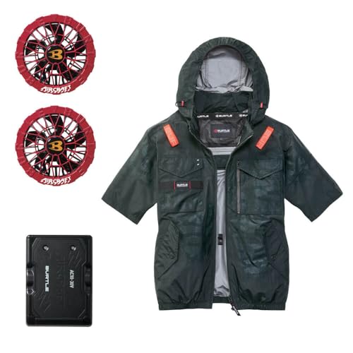[BURTLE] [�o�[�g��] �G�A�[�N���t�g �����u���]�� + �t�@�� + �V�^30V ���o�b�e���[ �Z�b�g AC1156 AC10�V���[�Y AIRCRAFT XXL 38�J���t���u���b�N+�ԃt�@��