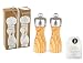 Produktbild Peugeot Set Fidji Salzmühle und Pfeffermühle 15 cm Olivenholz Dekomiro Geschenkset mit 100 gr. Salz