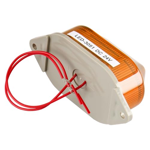 Image of Baomain Warning Lamp LED-3051 (LTE-3051) Industrial DC 24V LED Flash Strobe Light Yellow