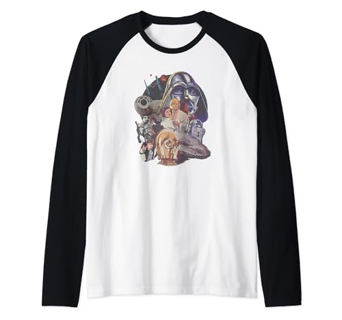 T-shirt Star Wars raglan style baseball avec motif graphique rétro A New Hope