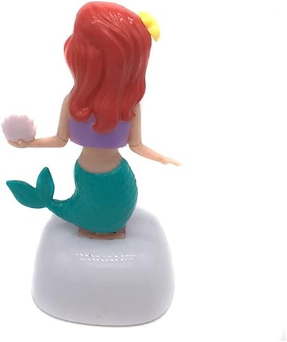 Miniatura 9 de ikasus Figura de sirena bailarina con energía solar para tablero de instrumentos de automóvil, decoración de cabeza de bailarina, adorno tembloroso,