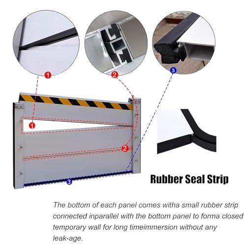 Barrière anti-inondation aluminium système prévention eaux réutilisable - 4