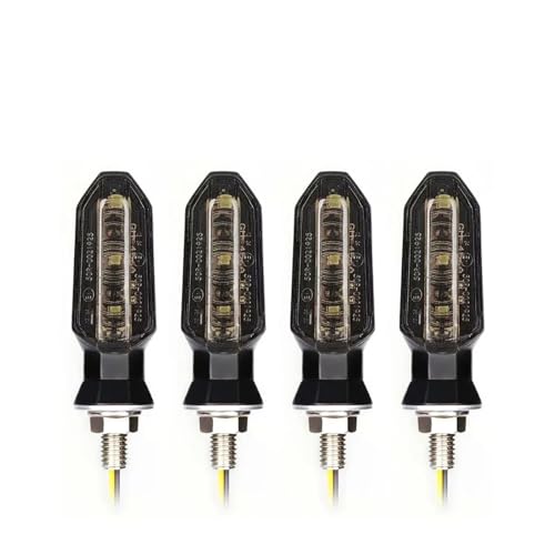 Clignotants LED moto ambre 12V 8mm lot de 2 ou 4 feux de signalisation universels
