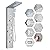 FUZ Shower Panel Tower System, Stainless Steel 6 IN 1 Shower Panel System with LED Fancy Rain Shower Head and Handheld, Adujstable Rainfall Massage Body Jets and Tub Spout, Brushed Nickel Shower Tower