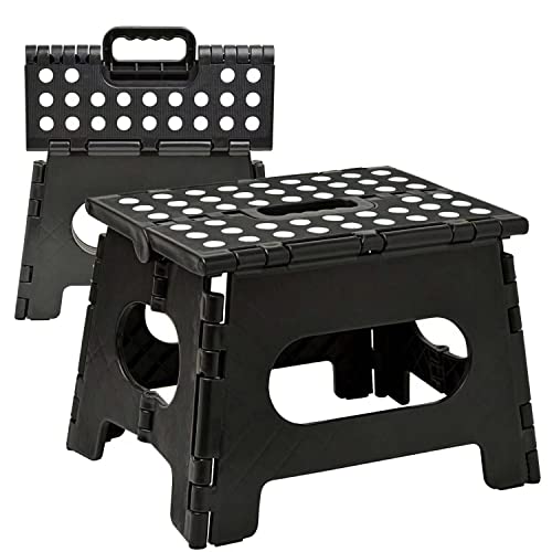 Plásticos, Tools Taburete Plegable, Taburetes Plegables Antideslizantes para Niños y Adultos.Soporta hasta 150 kg, Se Pliega Fácilmente para Un Almacenamiento Cómodo,Ideal...
