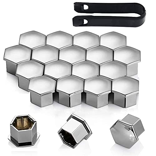Capuchon D'écrou De Roue, Capuchons De Boulon De Roue, Casquettes De Roue De Voiture, 20 Pièces Bouchon D'Écrou De Roue Universel Couvre-Écrous De Pneu Avec Outil De Suppression Set Pour Voitures Cover