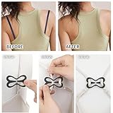 Quavendrix 6-Pack Back Bra Clip Set – Non-Slip Bra Strap Clips for Racerback & Strap Concealment – Comfortable, Adjustable Bra Clips for Women – Hides Straps Under Sleeveless Tops & Dresses Black - Image 4