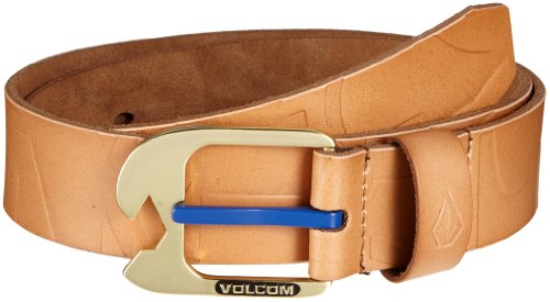 Volcom Herren Gürtel Typo Leather Belt, Brown, S/M, D5911452BRN