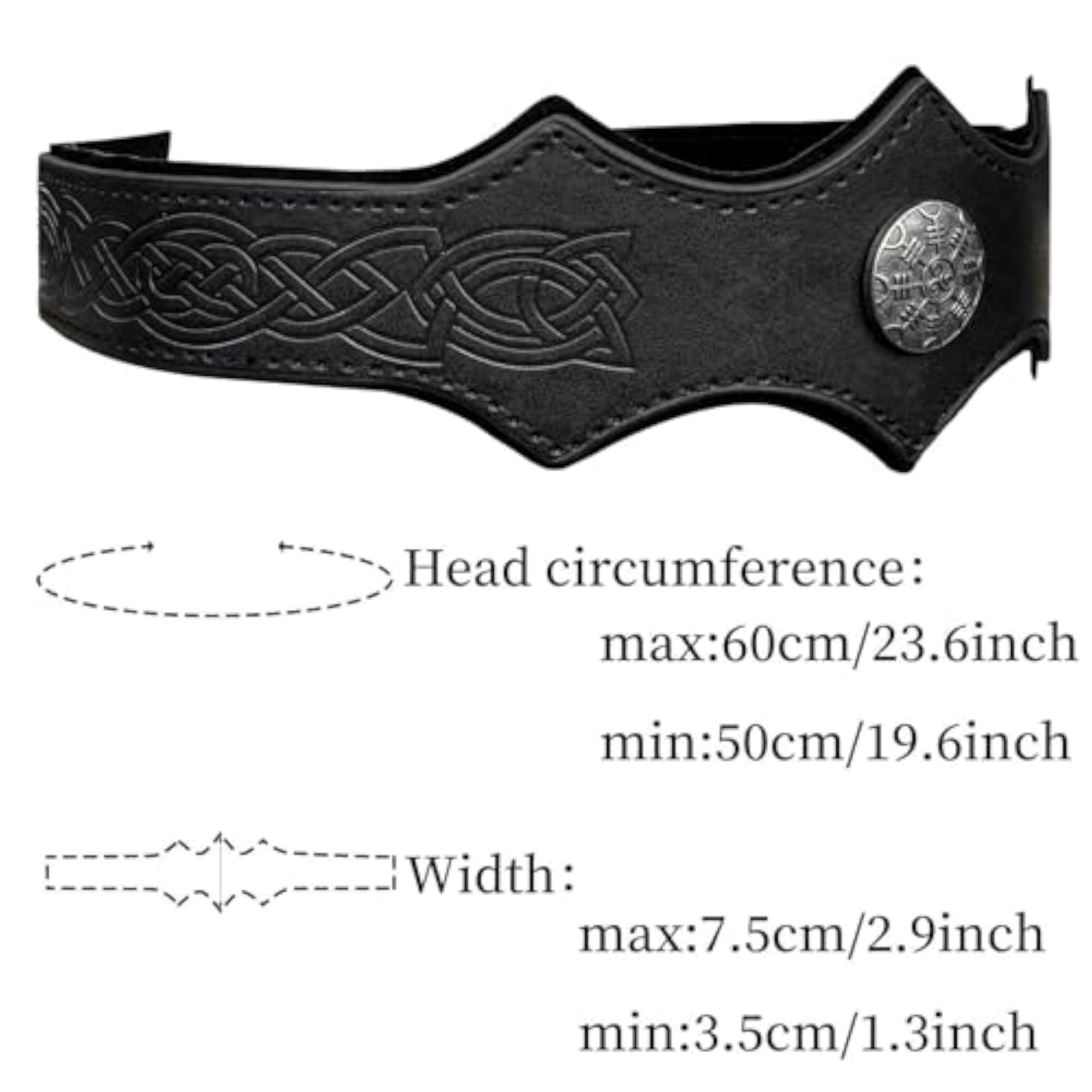 Medieval Embossed Headpiece Tiara Headband for Costume