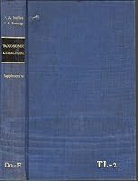 Taxonomic Literature. a Selective Guide to Botanical Publications & Collections With Dates, Commentaries & Types. TL-2. Supplement VI: Do-E. 3904144170 Book Cover