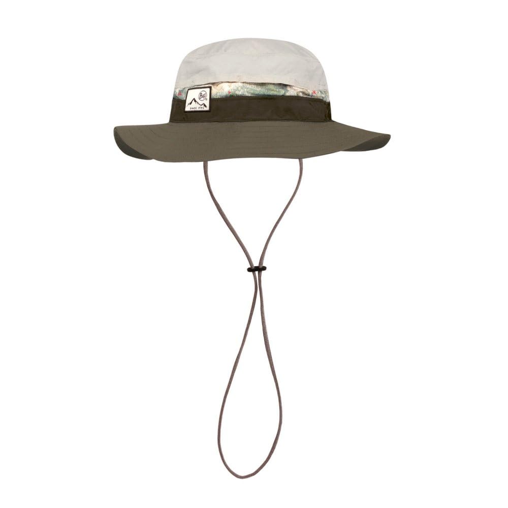 Buff®| Gorra Explore Booney Hombre Mujer Adulto Ajustable, Comoda, Proteccion UPF50, Aire Libre, Explorar, Elastica, Aventura, L/XL, Beige