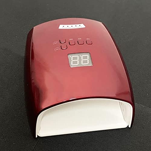 Nail Dryers 48W Red Light Rechargeable Nail Lamp UV Light for Nails Wireless Nail Blower Dryer Cordless Nail UV LED Lamp Nail lamp (Color : Red Light Plugs Type : AU)