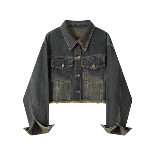 Veste en denim femmes hauts jean décontractés mode rétro Hong Kong