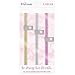 bloom daily planners Elastic Planner Bands with Pen Holder Loop - Set of 3 Stretchy Closure Bands/Bookmarks for Planners, Journals, Notebooks & More - Metallic