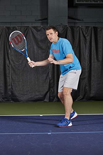 Wilson Us Open Adult Recreational Tennis Racket - Grip Size 2 - 4 1/4", Red/White/Blue #TOP6