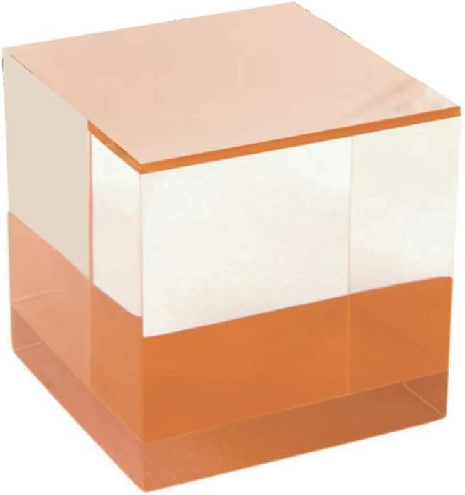 CNS Frame Displays Large Cubic Acrylic Block - Perfect as a Sunglass or Optical Frame Display (Orange)