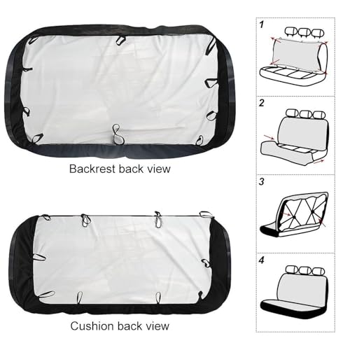 Funda de asiento trasero de alta calidad y suavidad para coche y camión 3
