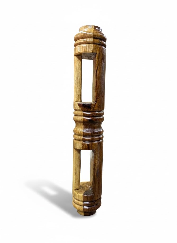 A2Z Enterprises Indian Clubs Sumtola – Sheesham Wooden Exercise Equipment for Strength, Balance & Flexibility (4.5-5 KG)-image-36