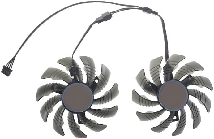 Graphics Card 75MM PLD08010S12HH RX6400 RX6500 Video Card Fan Compatible with RX 6400 6500 Eagle Graphics Card Cooling Fan