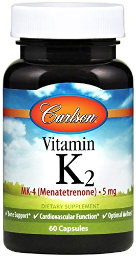 Carlson - Vitamin K2, MK-4 (Menatetrenone), Vitamin K Supplement, Bone & Heart Health