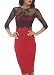 LECHEERS Women Lace Vintage Celeb Bodycon Cocktail Formal Evening Midi Dress