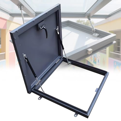 Escotilla de techo con tapa metálica de 850x850 mm resistente a la corrosión e impermeable 2