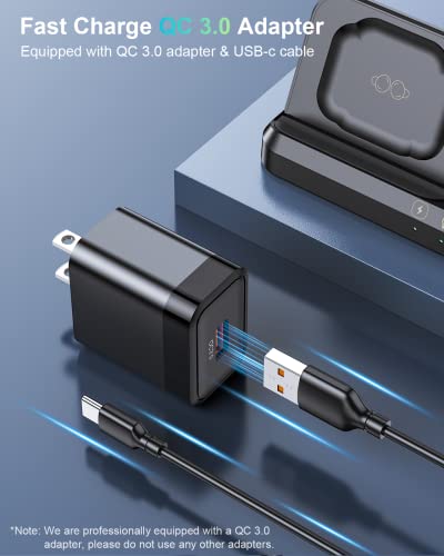 Zubarr Q10B Wireless Charger For Samsung Charging Station & Android Multiple Devices 3 In 1 Fast Charger Stand thumb #2