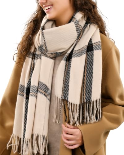 FURTALK Women Pashmina Blanket Scarf Shawl Cashmere Feel Winter Large Oversized Scarves Wraps for Evening Dress