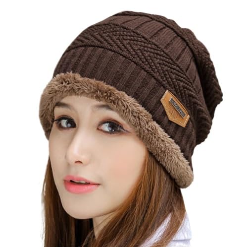 Dark Brown Winter Fleece Woolen Single Cap for Women & Men in Winter for Thermal Wear Stylish Soft Winter Caps for Boys & Girls for Warm Wear Head Winter Garam Topaa Cap Bennies-image-39
