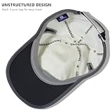 GADIEMKENSD Performance Running Hat Stretchy Fabric with Vented Mesh for Outdoor Workouts, Off White, 56-60