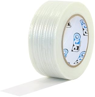 ProTapes Pro 180 Synthetic Rubber Economy Filament Reinforced Strapping Tape with Polypropylene Backing, 60 yds Length x 1/2" Width (Pack of 1)