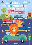  Mes colos et gommettes super chouettes ! - 3, 2, 1, partez ! - Livre de décors à compléter avec des gommettes et à colorier - Dès 3 ans