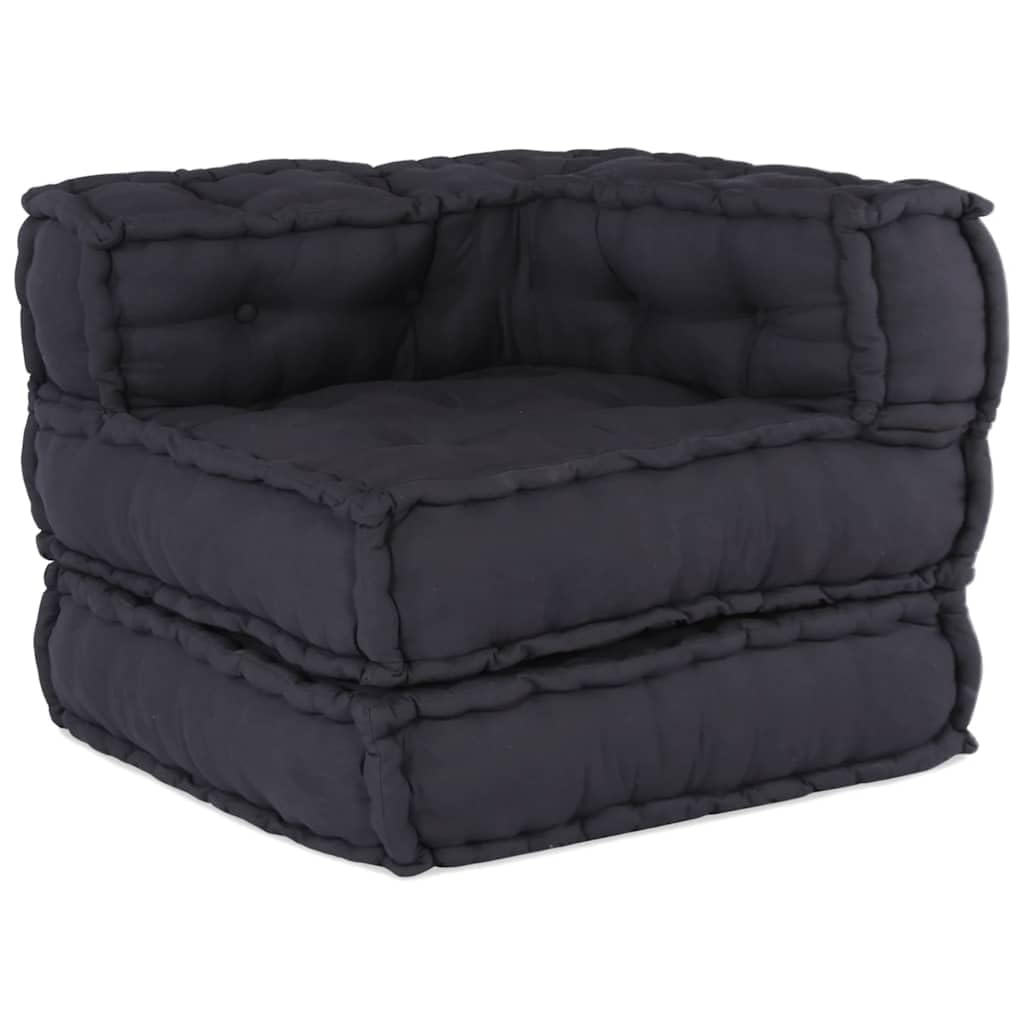 Sofá modular de suelo antracita, 70 x 70 x 54 cm, sillón de