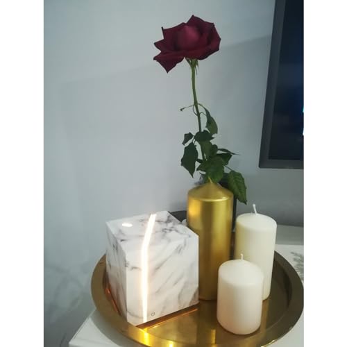 Humidificateur d'air design effet marbre blanc et diffuseur haute performance
