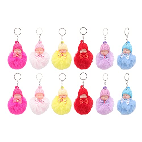 Porte-clés poupée boule moelleuse pour retrouver ses clés - 5