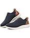 VILOCY Mens Casual Dress Tennis Shoes Slip on Walking Shoes Fashion Sneakers Hands Free Breeze Business Oxfords Mesh Comfortable Lightweight Breathable Navy,EU50